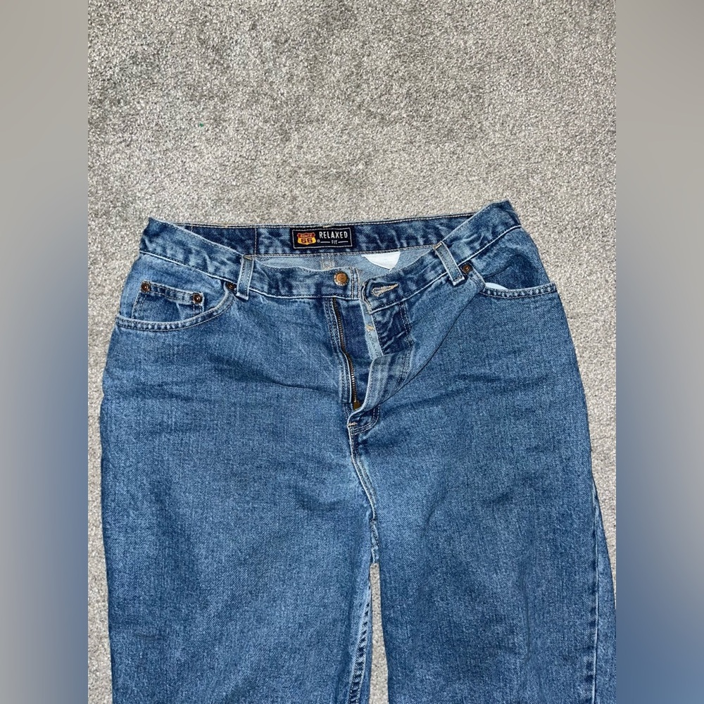Vintage Route 66 Denim Jeans